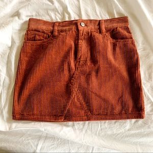 [LAST CHANCE] SANCTUARY | Rust Corduroy Mini Skirt [NWOT]